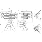 IEK Опора УАд16 деревянная угловая анкерная двухцепная